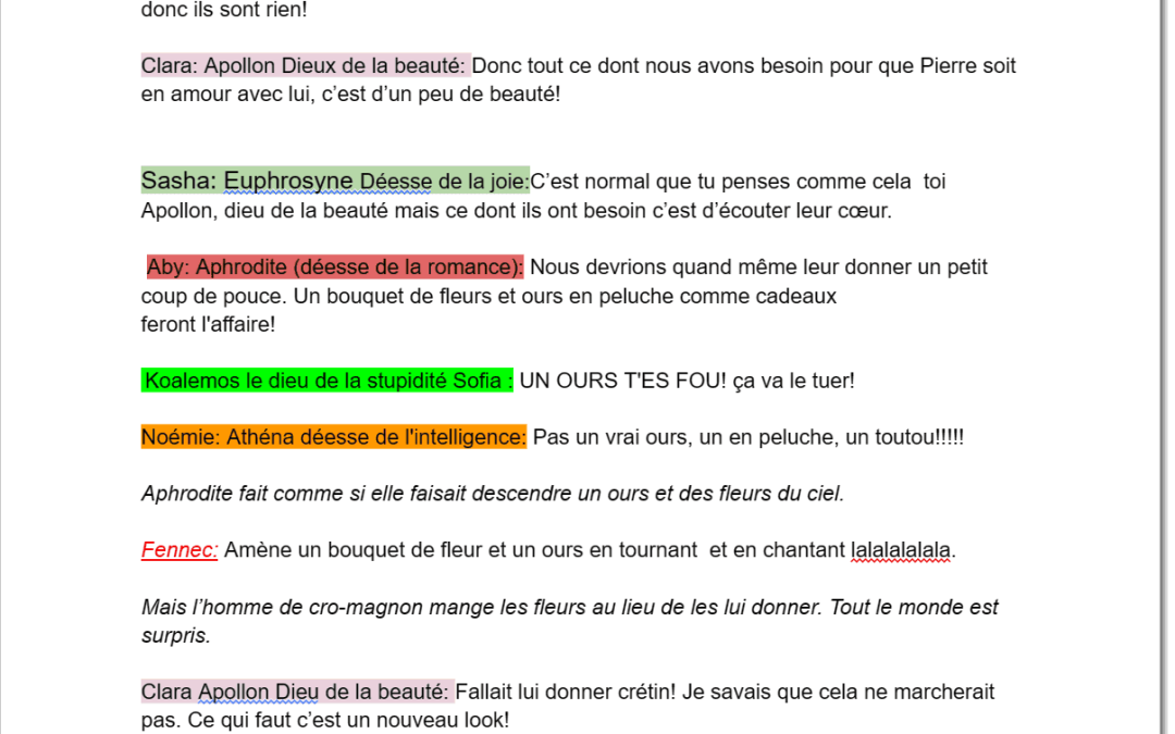 Texte pour le sketch du 24h Chrono