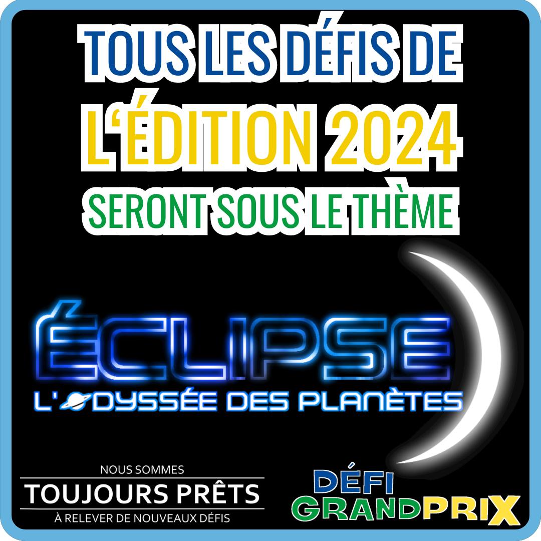 C’est le Défi Grand Prix Éclipse – l’Odyssée des planètes samedi prochain!