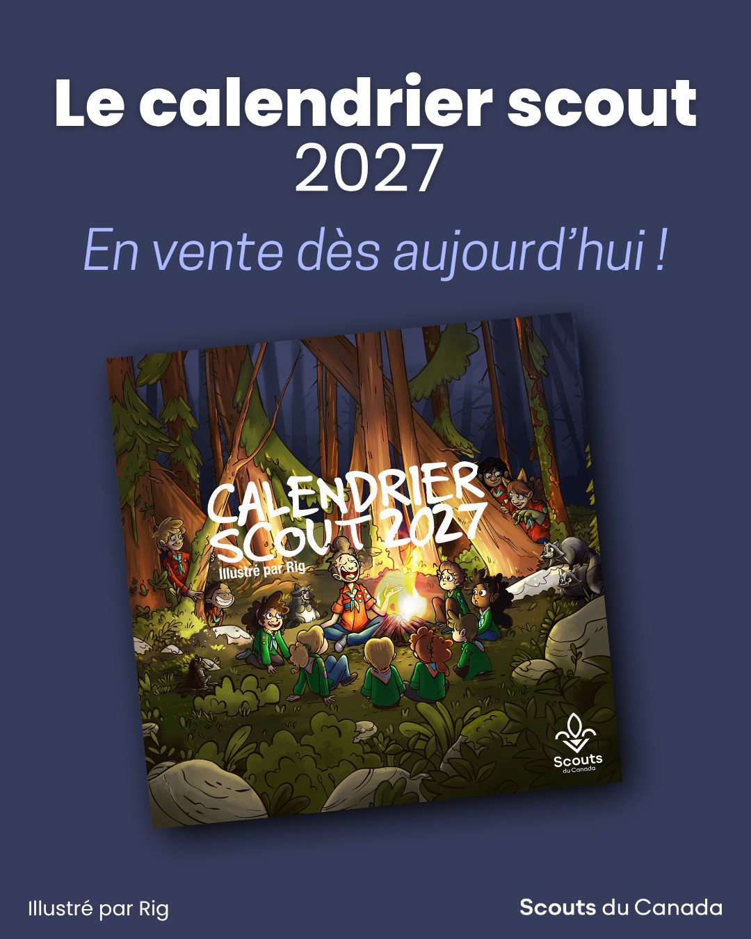 Calendriers scouts à 10$ :)